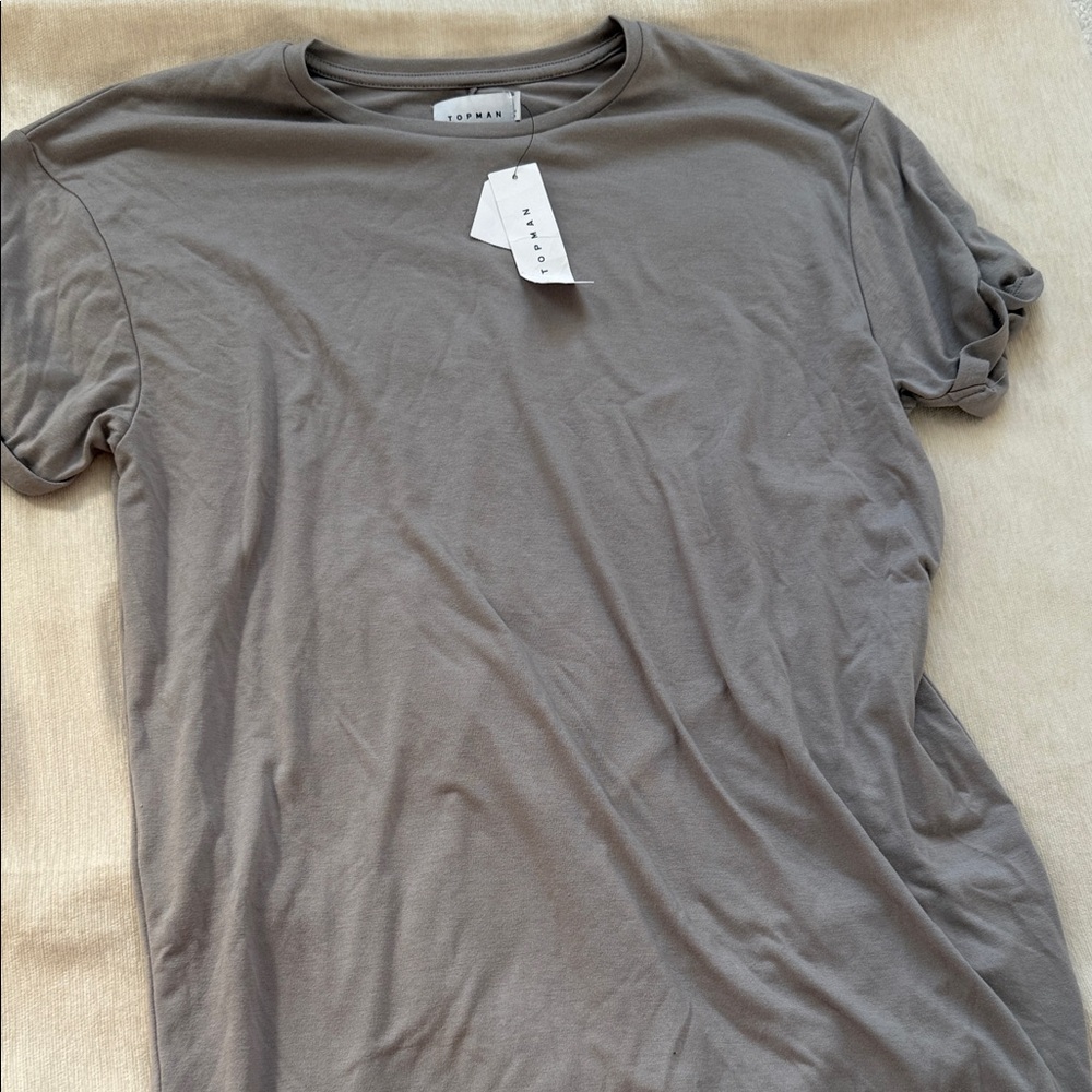 Topman Gray Short Sleeve Tee